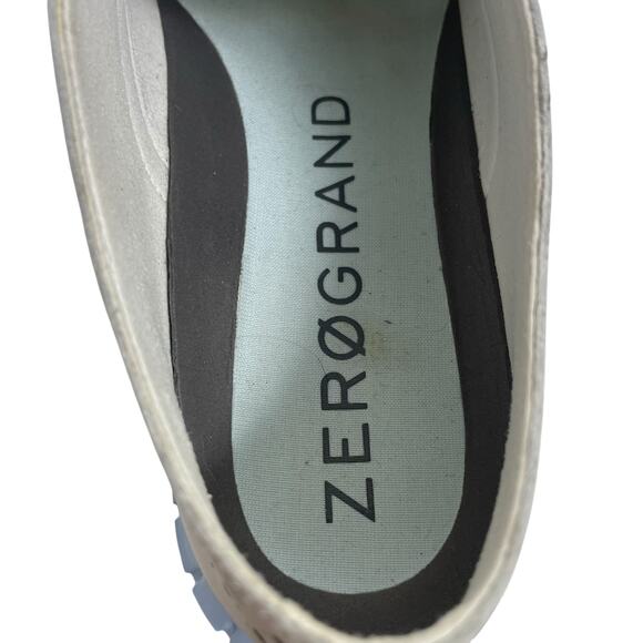 Cole Haan Zerogrand Wingtip Leather Oxford Shoes Lace Up Blue Size 8B - Picture 12 of 13